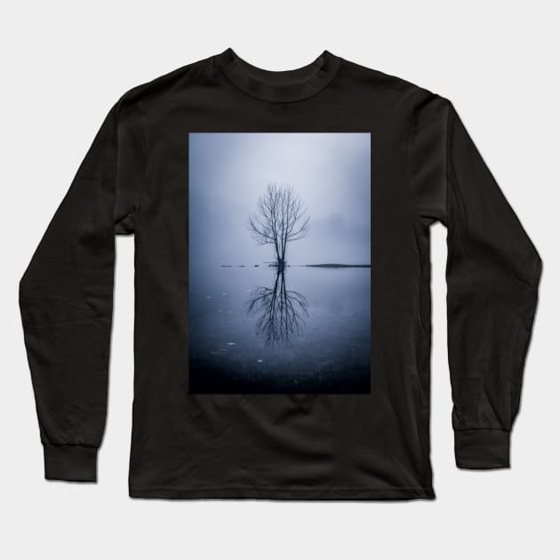 Reflected Tree Long Sleeve T-Shirt by jonesing